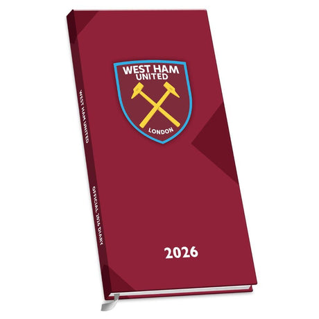 West Ham United FC Slim Diary 2026: 1 - Diaries By West Ham United
