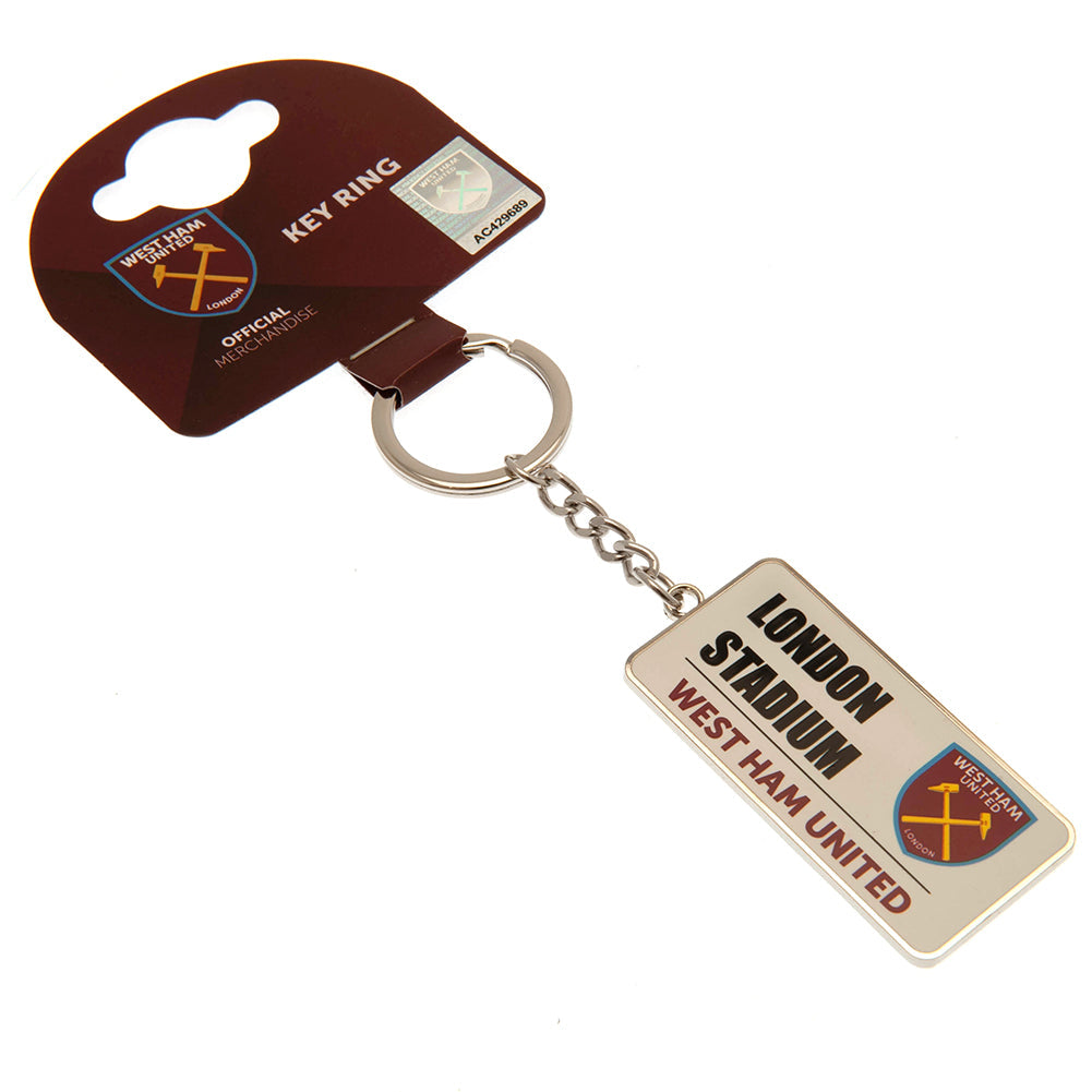 West Ham United FC Street Sign Keyring: 1 - Keyrings By West Ham United
