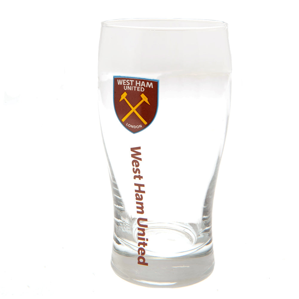 West Ham United FC Tulip Pint Glass: 2 - Glassware By West Ham United
