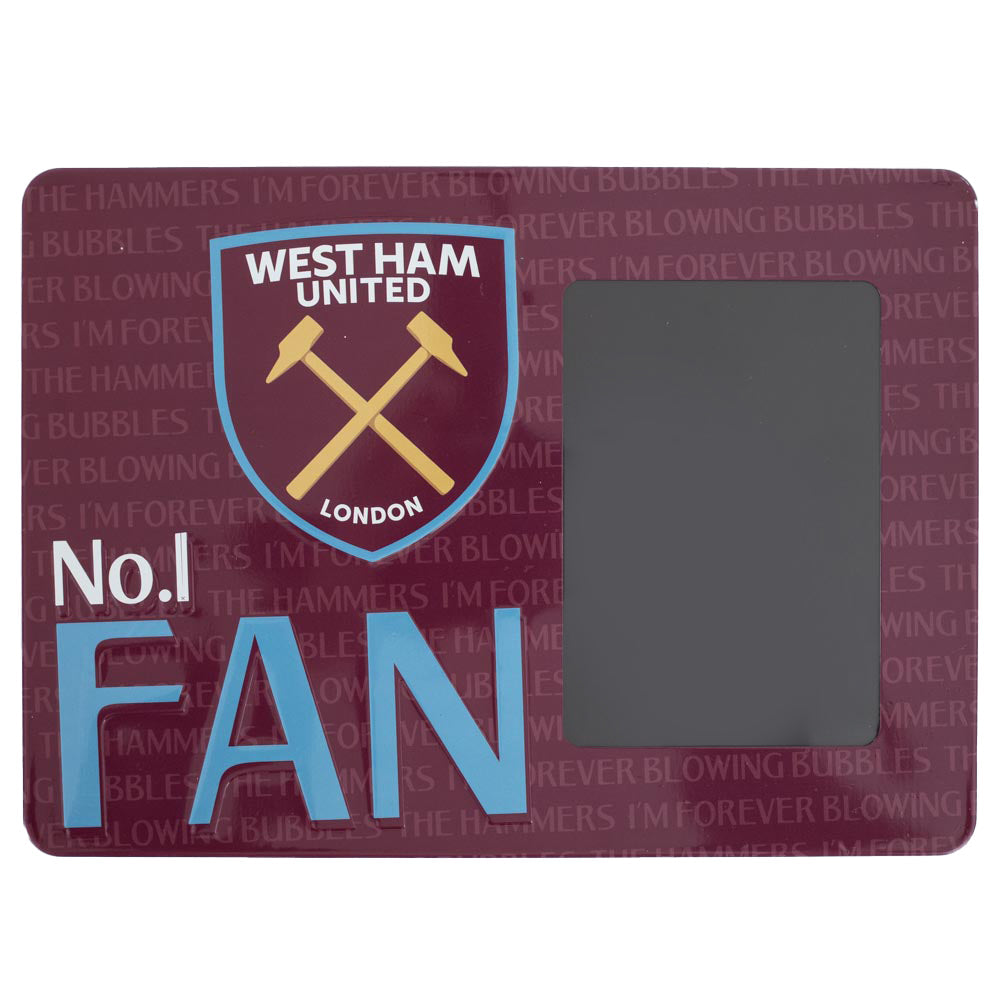 West Ham United FC No1 Fan Picture Frame Sign: 3 - Photo Frames By West Ham United