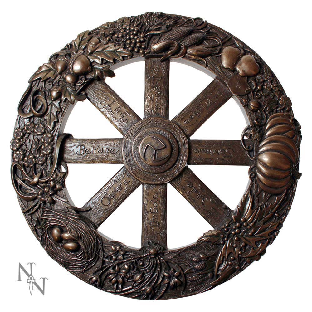 Wheel Of The Year Plaque Pagen Holiday Calendar 25cm: 2 - Wall Hanging Sculptures By Gift Moments