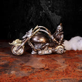 Wheels of Steel 29cm Steampunk Motorcycle Skeleton Figurine.: 1 - Figures & Collectables By Gift Moments