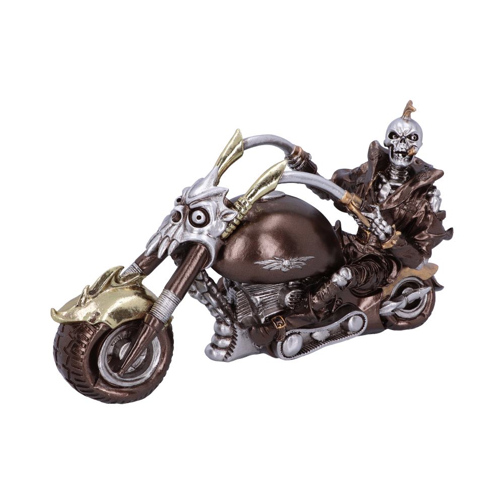 Wheels of Steel 29cm Steampunk Motorcycle Skeleton Figurine.: 2 - Figures & Collectables By Gift Moments