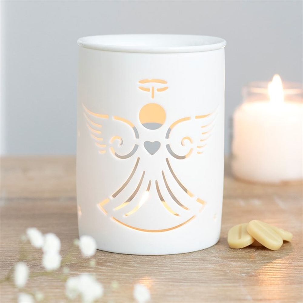 White Angel Cut Out Oil Burner: 1 - Oil & Wax Burners By Gift Moments