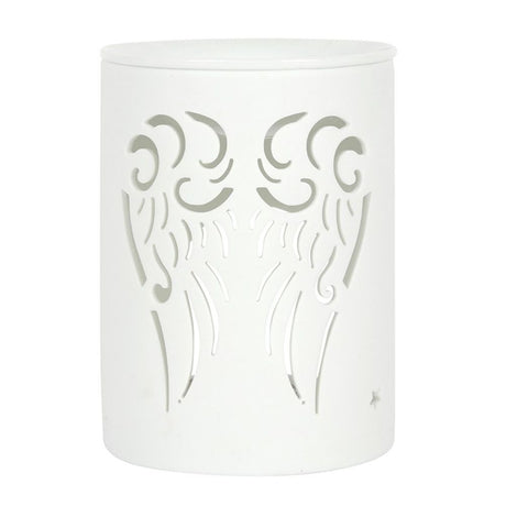 White Angel Wings Cut Out Oil Burner: 2 - Oil & Wax Burners By Gift Moments