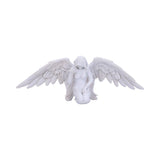 White Angels Offering Kneeling Caped Angel Figurine: 2 - Figures & Collectables By Gift Moments