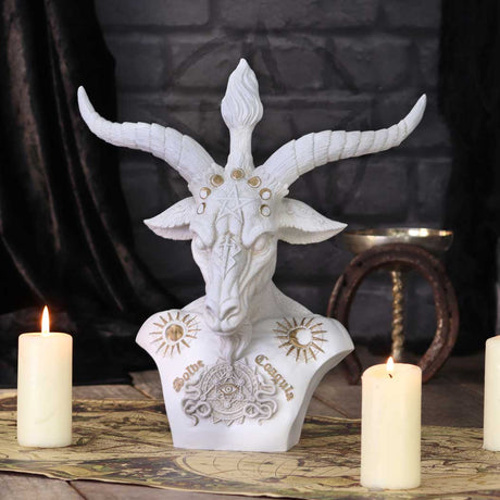 White Baphomet Bust 33.5cm: 1 Figures & Collectables By NN Designs