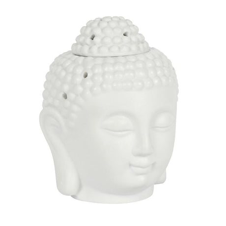 White Buddha Head Oil Burner: 2 - Oil & Wax Burners By Gift Moments