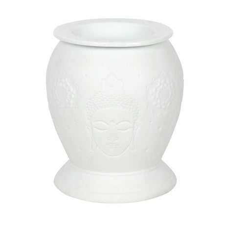 White Ceramic Buddha Electric Oil Burner: 2 - Oil & Wax Burners By Gift Moments