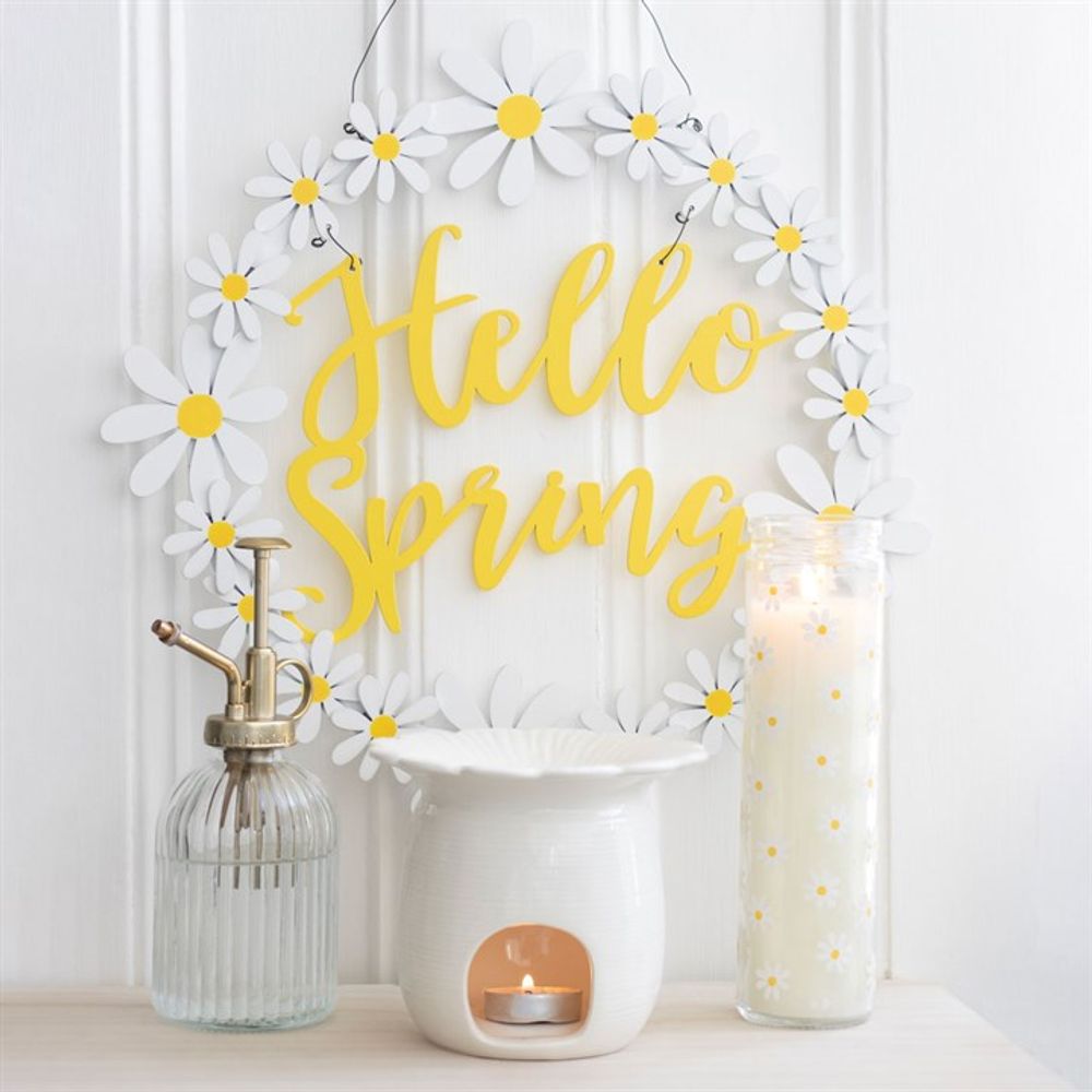 White Daisy Tube Candle: 5 - Candles By Gift Moments