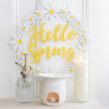 White Daisy Tube Candle: 5 - Candles By Gift Moments