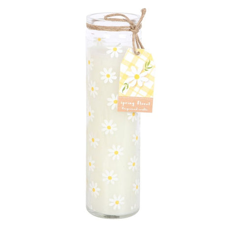 White Daisy Tube Candle: 2 - Candles By Gift Moments