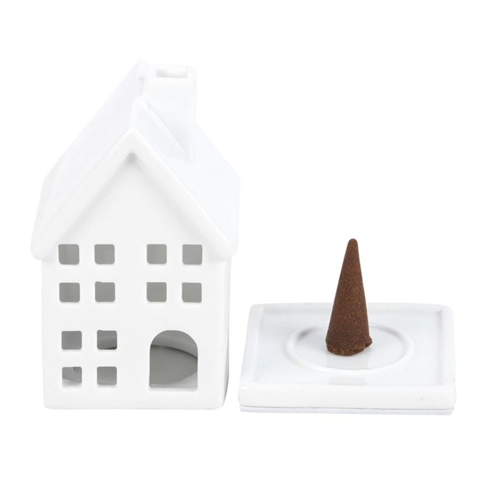 White House Incense Cone Holder: 3 - Incense Holders By Gift Moments