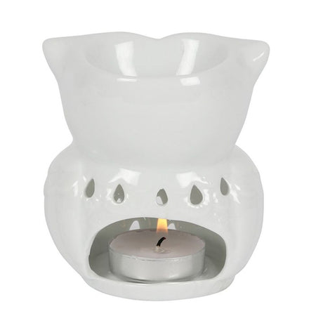 White Owl Oil Burner: 3 - Oil & Wax Burners By Gift Moments