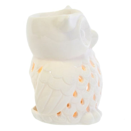 White Owl Oil Burner: 4 - Oil & Wax Burners By Gift Moments