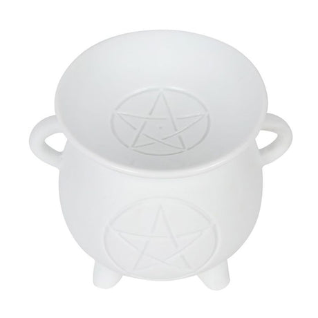 White Pentagram Cauldron Oil Burner: 5 - Oil & Wax Burners By Gift Moments