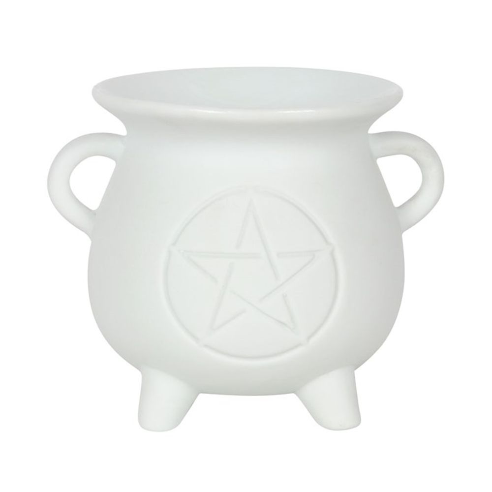 White Pentagram Cauldron Oil Burner: 3 - Oil & Wax Burners By Gift Moments