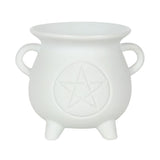 White Pentagram Cauldron Oil Burner: 3 - Oil & Wax Burners By Gift Moments