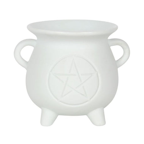 White Pentagram Cauldron Oil Burner: 3 - Oil & Wax Burners By Gift Moments