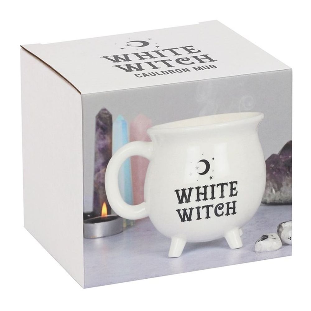 White Witch Cauldron Mug: 4 - Mugs By Gift Moments