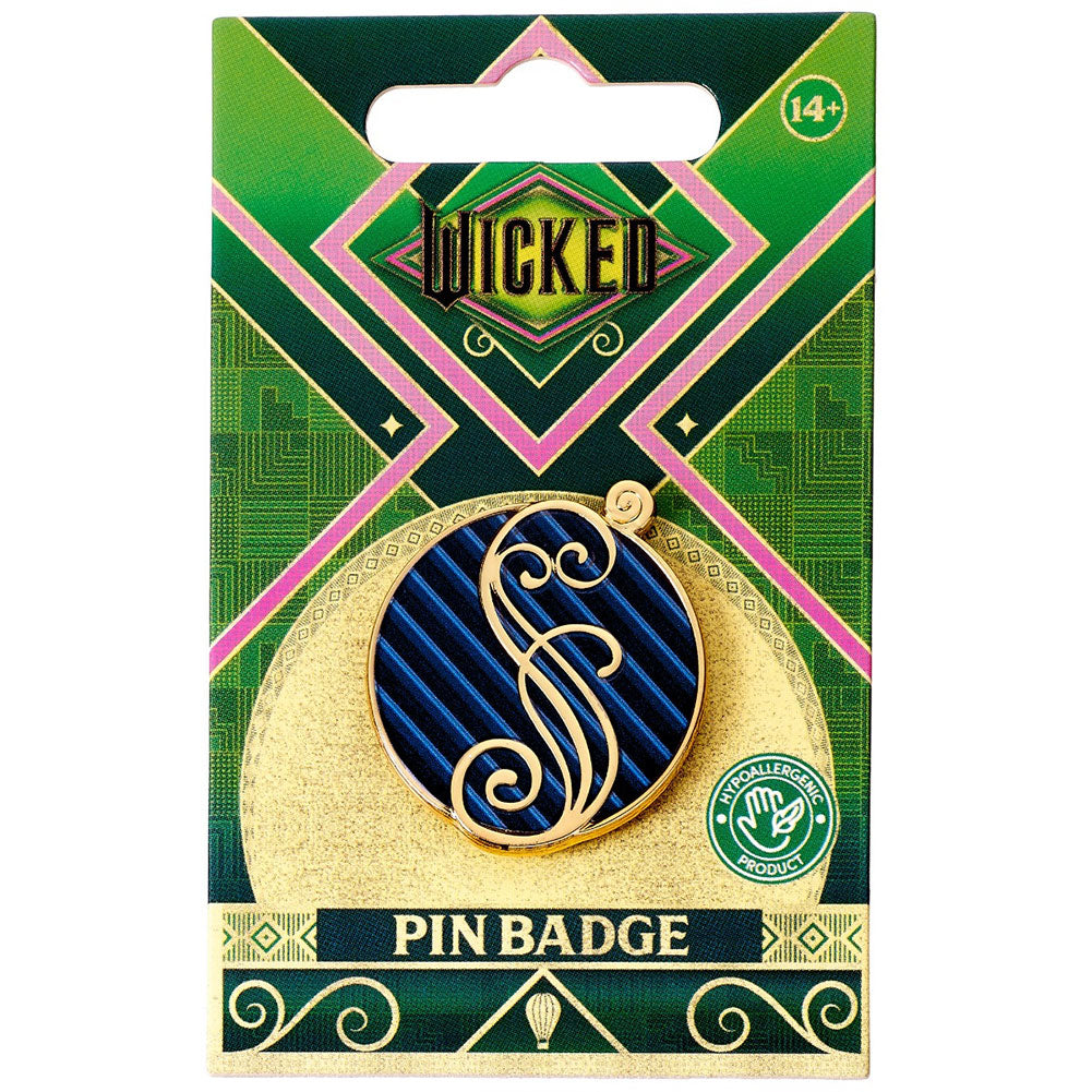 Wicked Blue Shiz University Pin Badge - Shop Badges At Gift Moments - 3