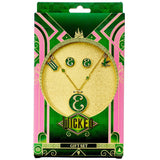 Wicked Gold Plated Elphaba Necklace & Earrings: 2 - Jewellery By Wicked