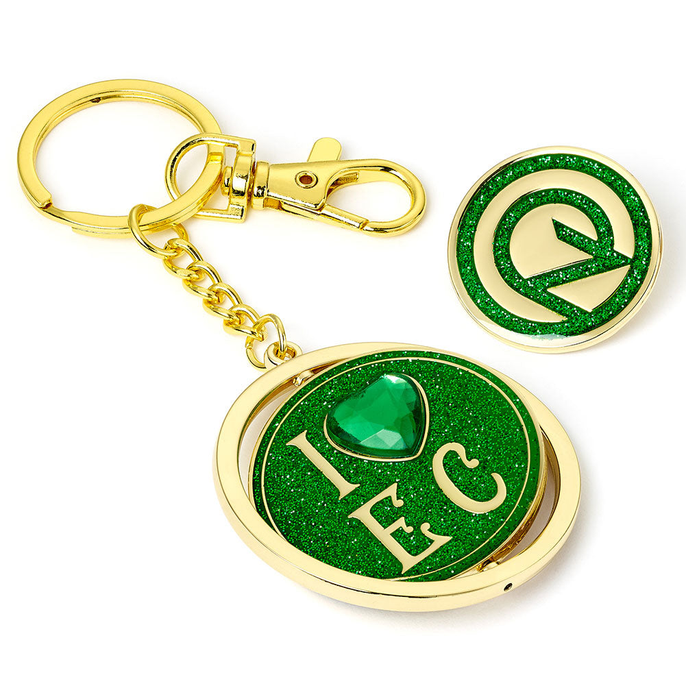 Wicked I Love Emerald City Keyring & Badge Set - Shop Keyrings At Gift Moments - 1