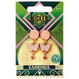 Wicked Rose Gold Plated Glinda Butterfly Drop Earrings: 3 - Jewellery By Wicked