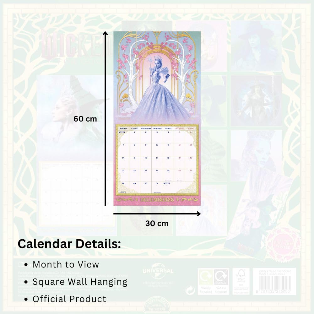 Wicked Square Calendar 2026: 5 - Calendars By Wicked