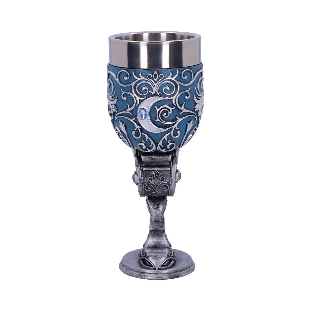 Wild at Heart Twin Wolf Heart Set of Two Goblets: 5 Goblets & Chalices By NN Designs