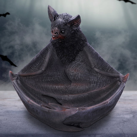 Winged Watcher Bat Trinket Holder Jewellery Dish: 1 - Figures & Collectables By Gift Moments