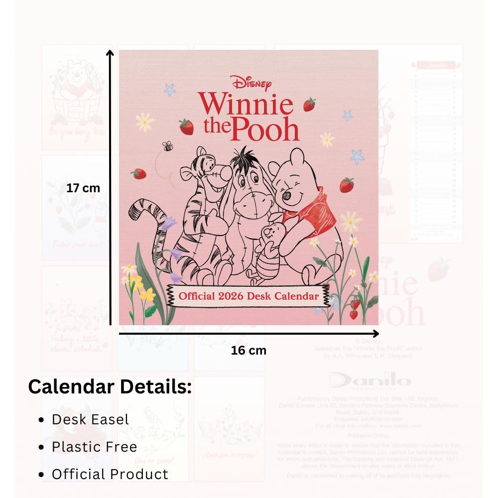Winnie The Pooh Desktop Calendar 2026: 5 - Calendars By Winnie The Pooh