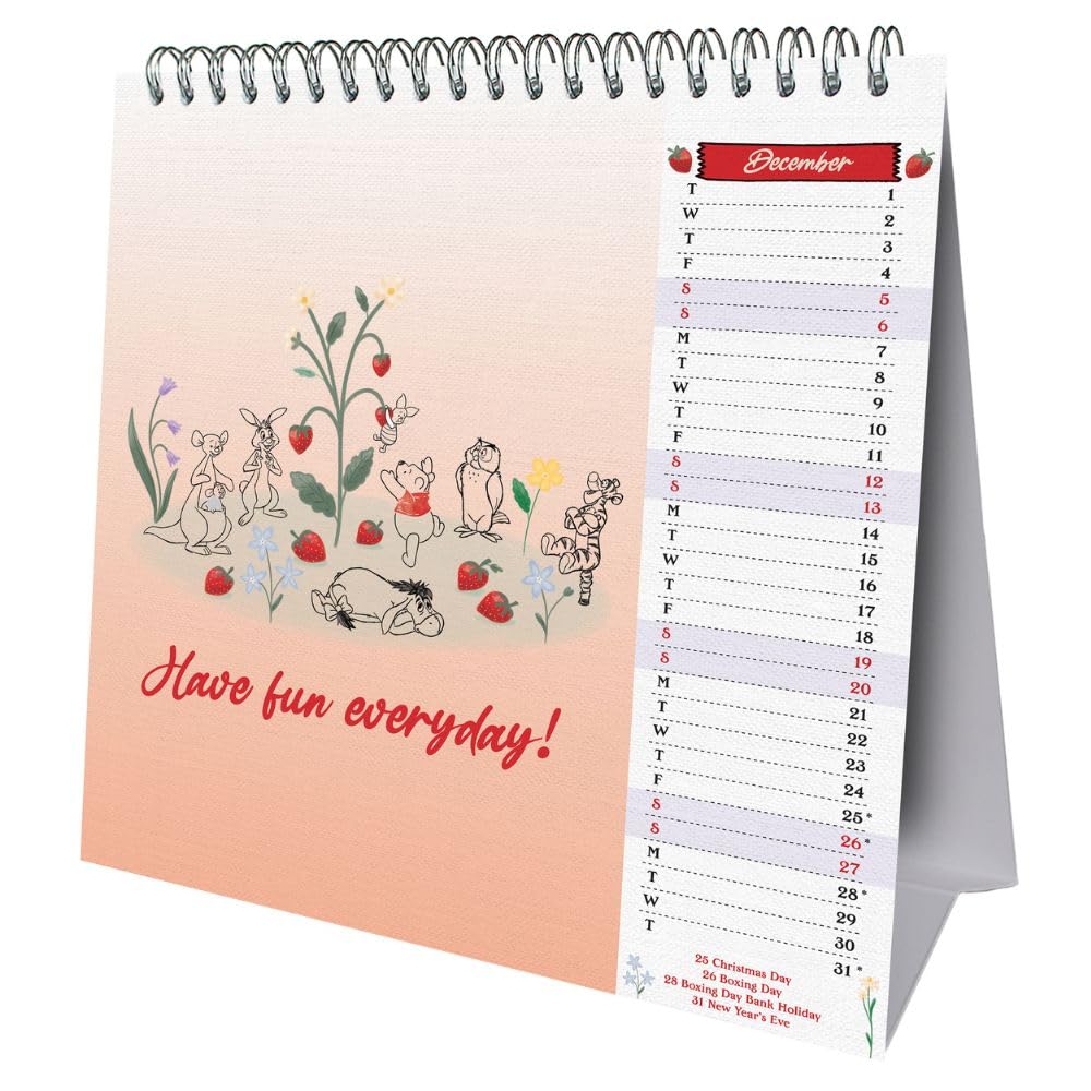 Winnie The Pooh Desktop Calendar 2026: 3 - Calendars By Winnie The Pooh