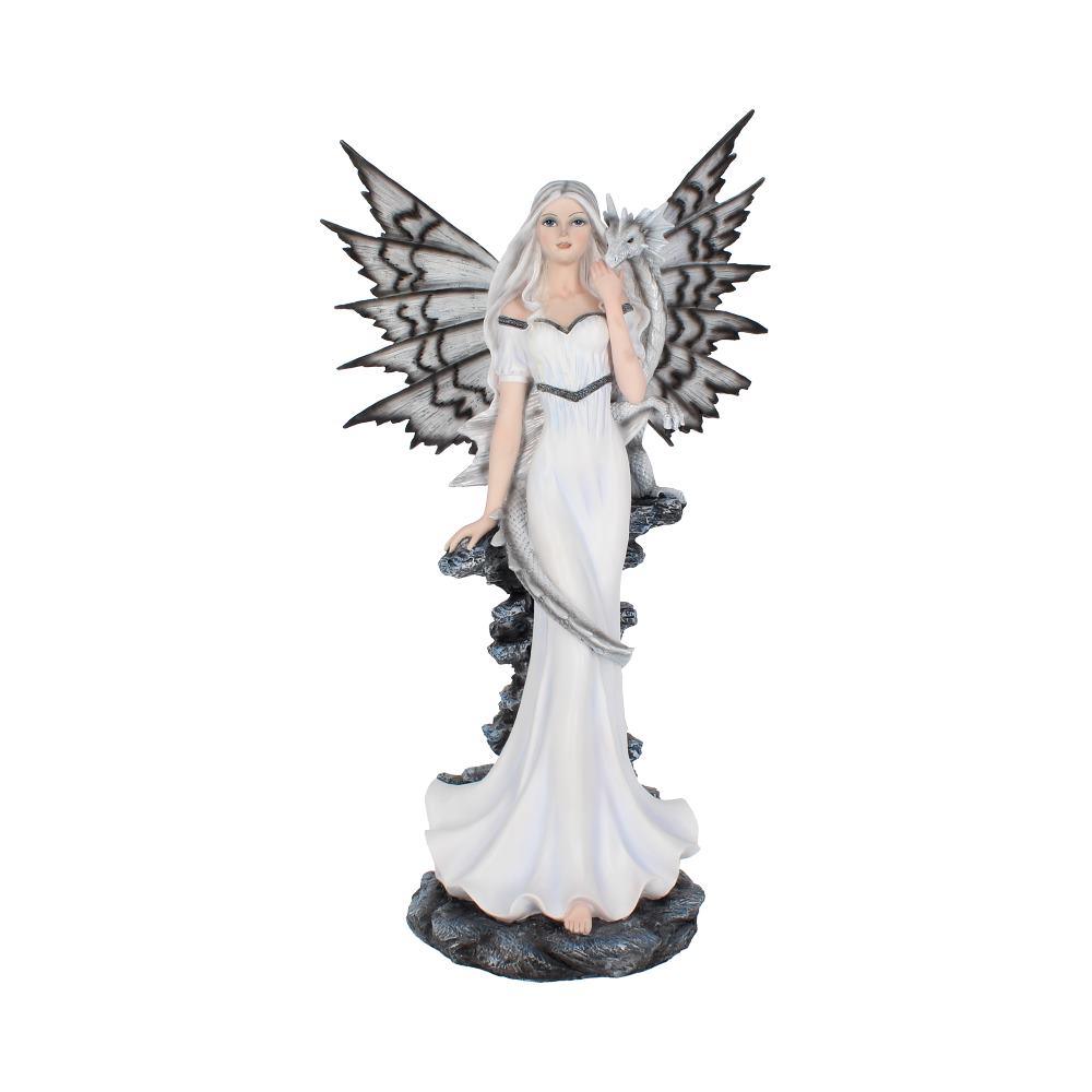 Winter Fairy With Dragon Companion Vanya 54.5cm: 2 - Figurines Extra Large (Over 50cm) By Gift Moments