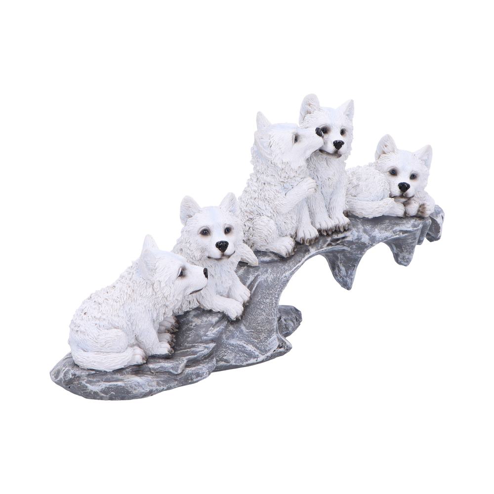 Winter Litter White Wolf Ornament - Shop Figures & Collectables At Gift Moments - 5