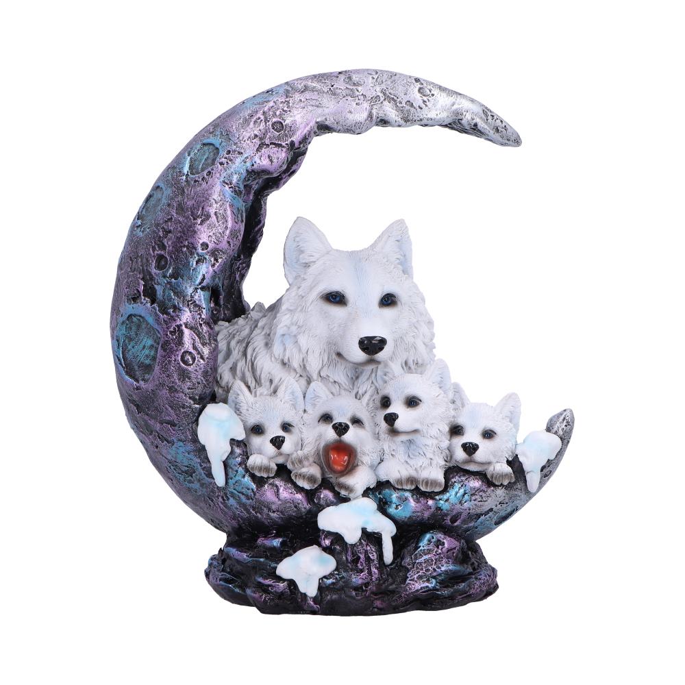 Winter Moon Wolf Ornament with LED - Shop Figurines Medium (15-29cm) At Gift Moments - 2
