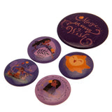 Wish Button Badge Set: 2 Badges By Wish