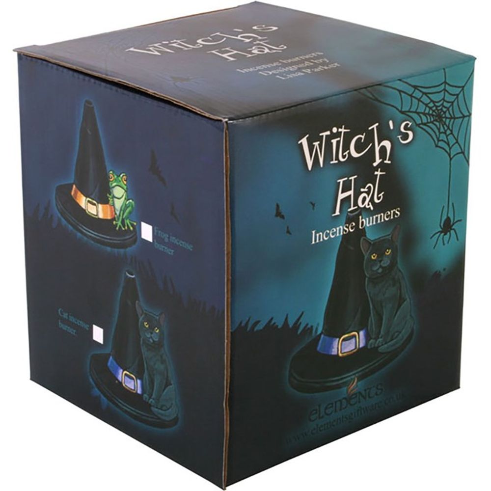 Witch Hat With Cat Incense Cone Holder: 2 - Incense Holders By Gift Moments