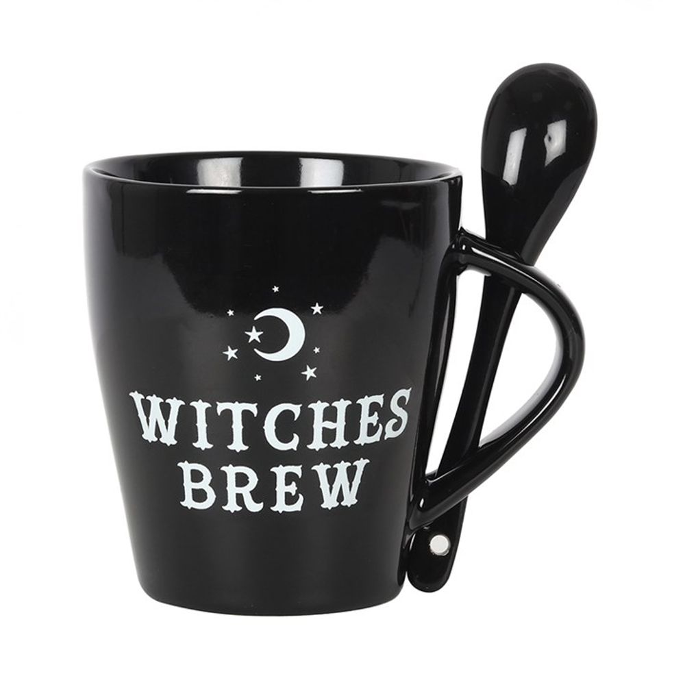 Witches Brew Mug and Spoon Set: 3 - Mugs By Gift Moments