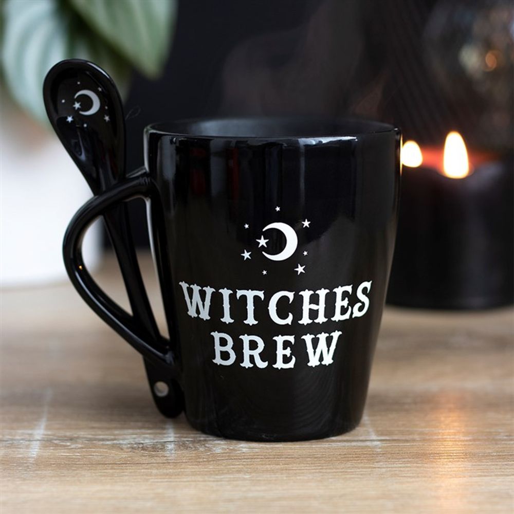 Witches Brew Mug and Spoon Set: 1 - Mugs By Gift Moments