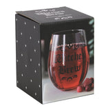 Witches Brew Stemless Wine Glass: 4 - Glassware By Gift Moments