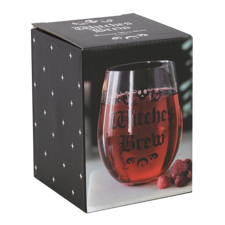 Witches Brew Stemless Wine Glass: 4 - Glassware By Gift Moments