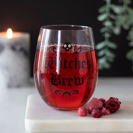 Witches Brew Stemless Wine Glass: 1 - Glassware By Gift Moments