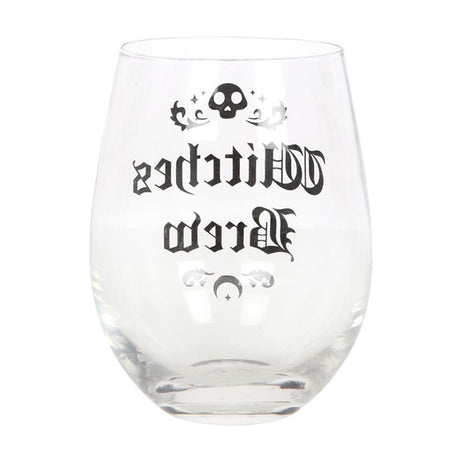 Witches Brew Stemless Wine Glass: 3 - Glassware By Gift Moments