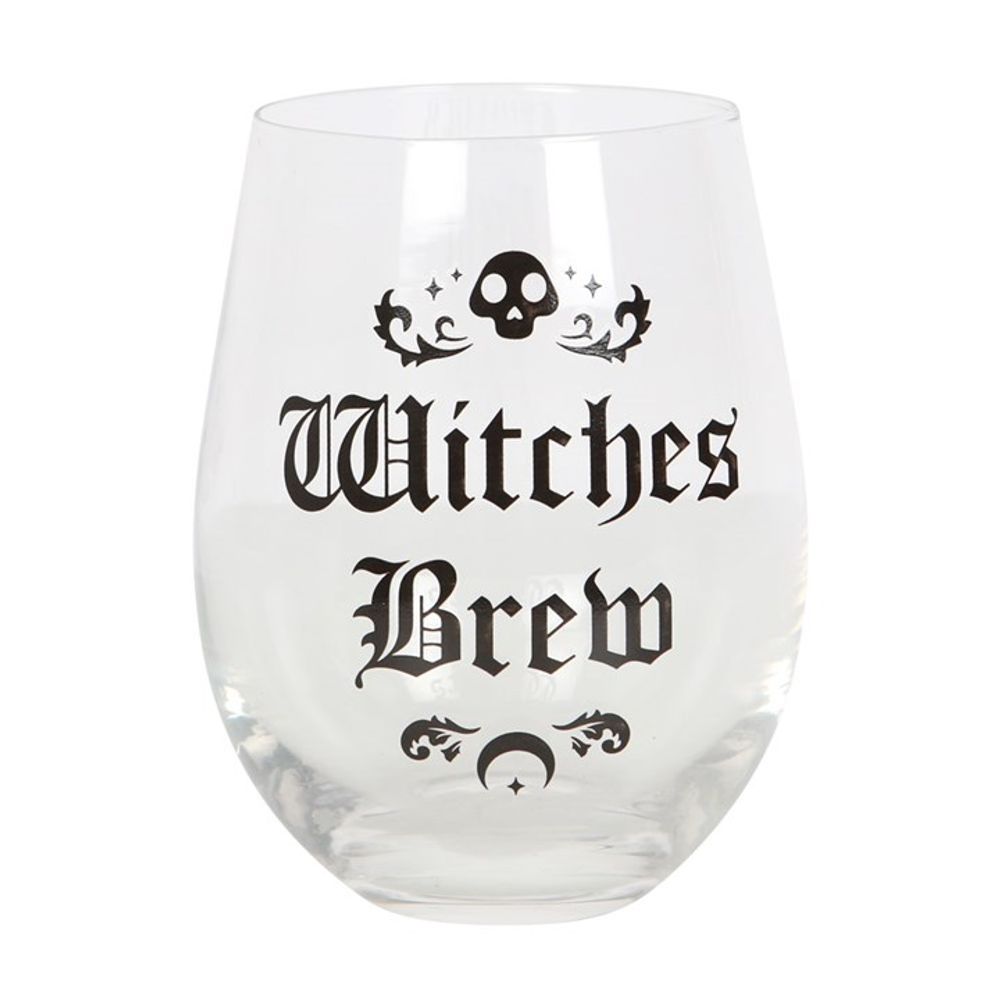 Witches Brew Stemless Wine Glass: 2 - Glassware By Gift Moments