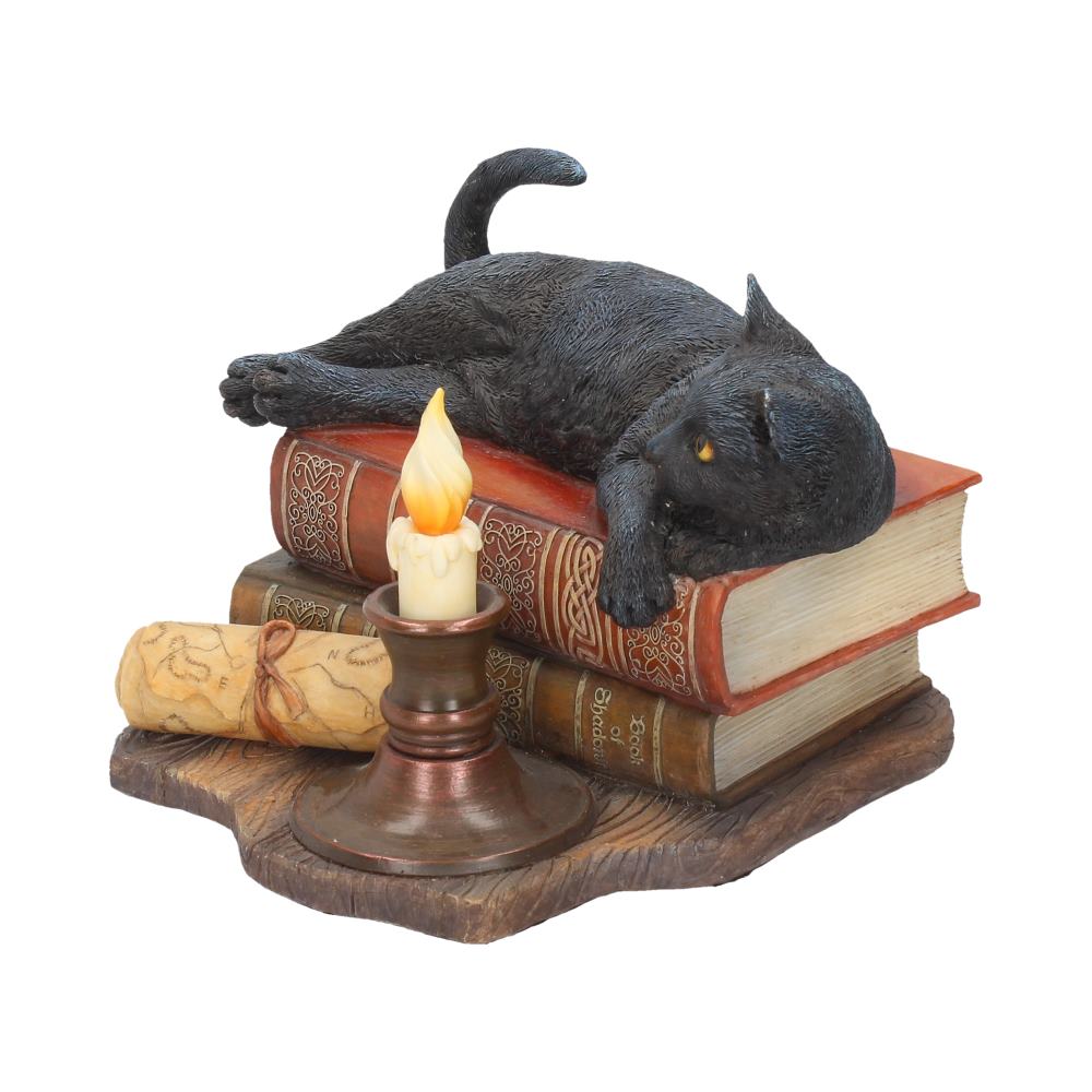 Witching Hour Cat Figurine by Lisa Parker Black Cat & Candle Ornament: 3 - Figurines Medium (15-29cm) By Lisa Parker