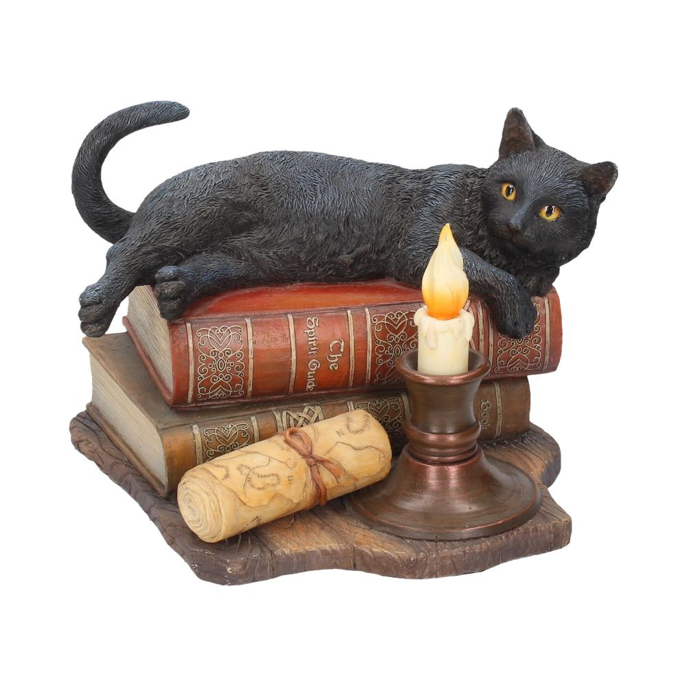 Witching Hour Cat Figurine by Lisa Parker Black Cat & Candle Ornament: 2 - Figurines Medium (15-29cm) By Lisa Parker