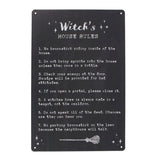 Witch’s House Rules Metal Sign: 1 - By Gift Moments