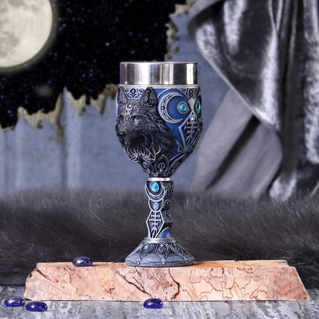 Wolf Moon Goblet 19.5cm: 1 - Goblets & Chalices By NN Designs