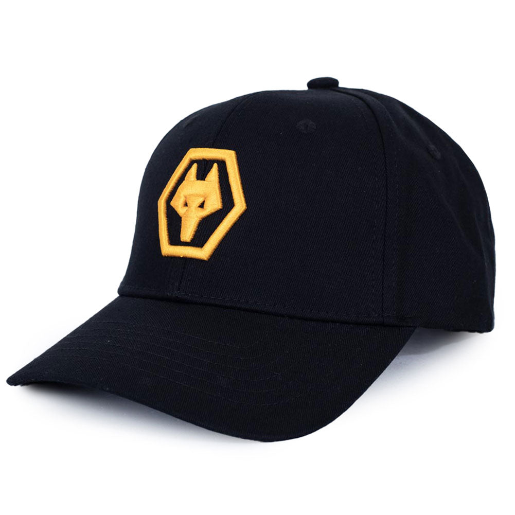 Wolverhampton Wanderers FC Essential Black Cap: 1 - Caps & Hats By Wolverhampton Wanderers